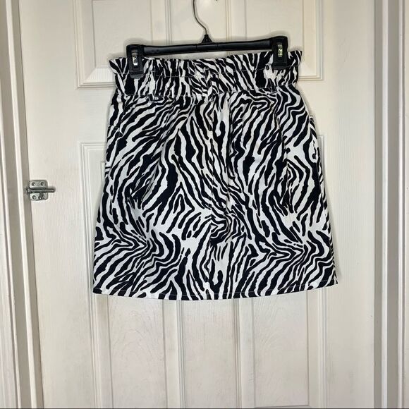 Bar III Zelda Zebra Print Samba City Mini Skirt Size 2 - Picture 6 of 11